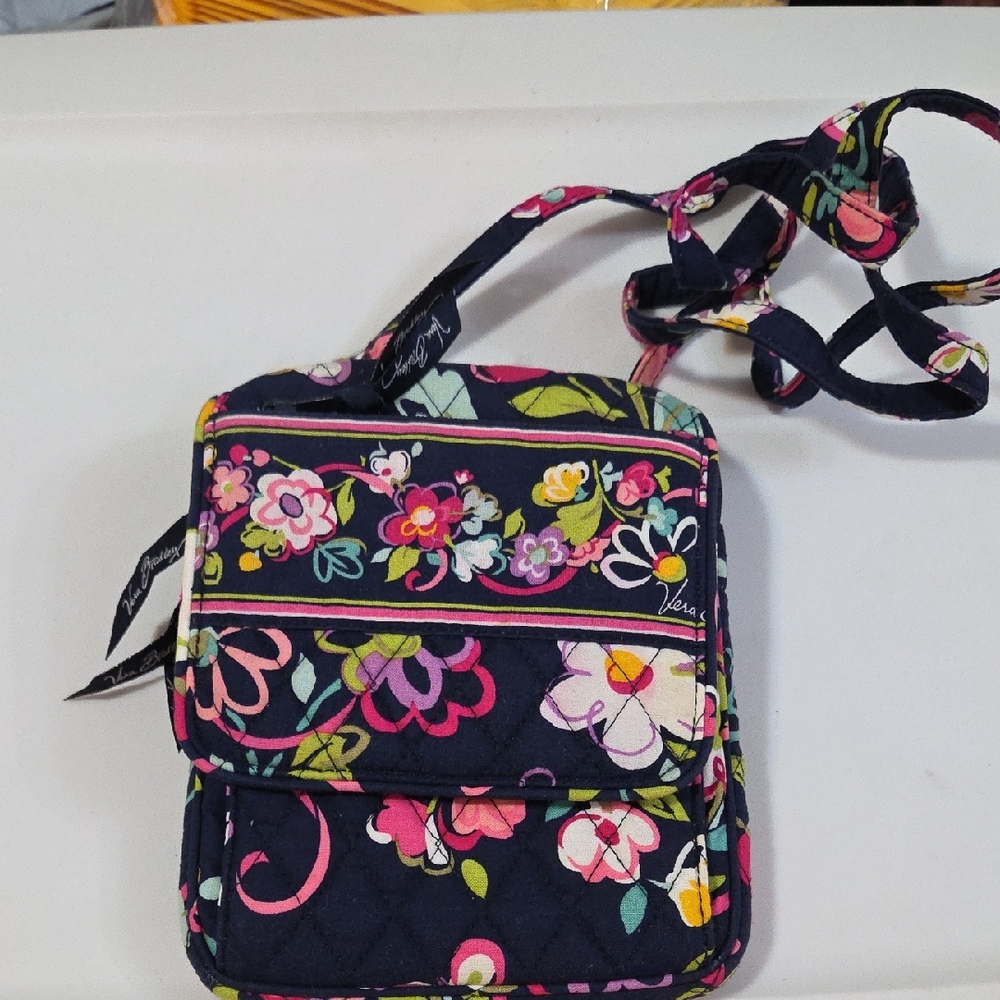 Vera Bradley Navy Floral Crossbody Bag